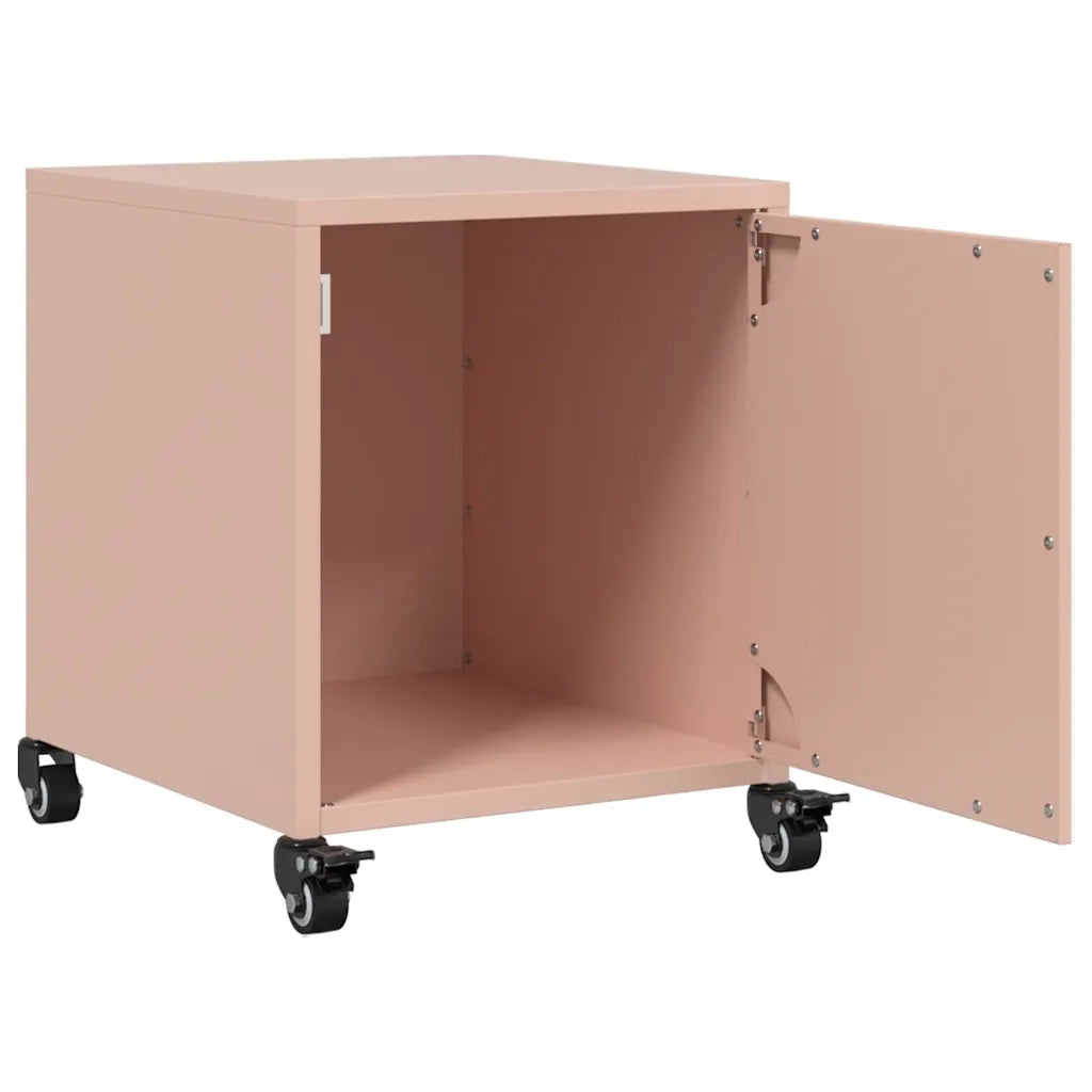 Comodini 2 pz Rosa 36x39x43,5 cm in Acciaio 846617