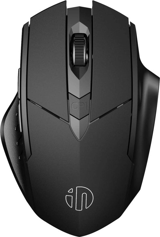 Maus Bluetooth, Tre Modo Slancio Stile Silenzioso Caricabile Maus Bluetooth (Bluetooth 5.0/4.0+ 2.4G Wireless), 1600 DPI Maus Portatile per Laptop PC Computer, Android, Windows MacBook, Nero