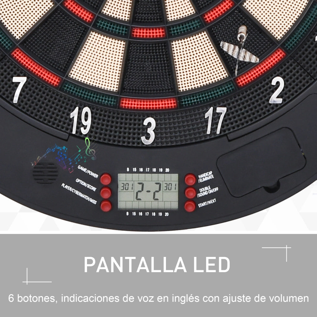 Gioco Freccette Elettronico ¨C Minimal ¨C 44x4.4x50 cm Nero