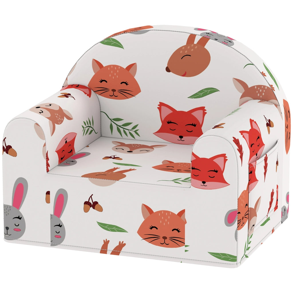 Poltrona per Bambini ¨C zephmum ¨C Bianco 54x40x43 cm