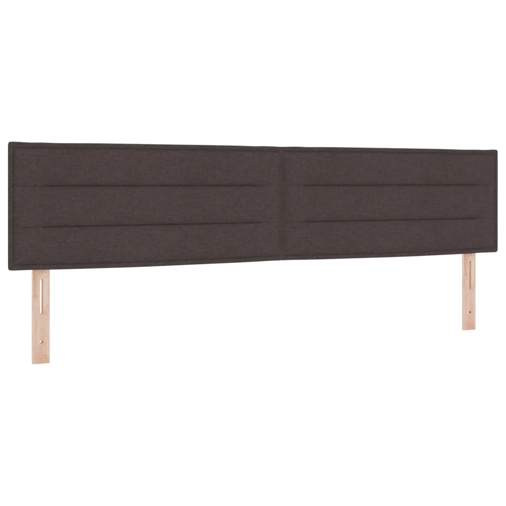 Letto box spring con materasso Marrone Scuro 200 x 200 cm 3453005