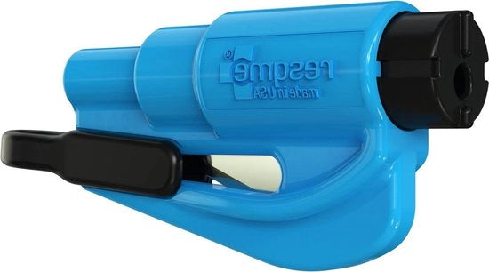 Hamac Compatto Blu 2-in-1 Taglia Cinture di Sicurezza e Frantumatore di Vetro VG Fatto a Mano
