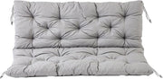 Cuscino con schienale per giardino - comodo e stile - 1 pezzo - grigio - 150 x 98 x 8 cm