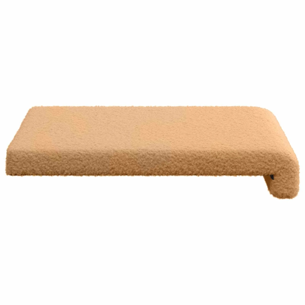 Cuscino per panchina 4 pcs Tessuto Sherpa Beige 42043154