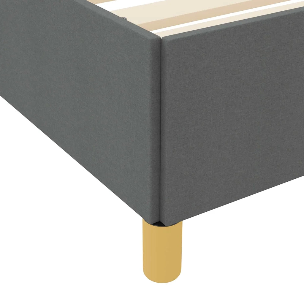Struttura del letto Grigio scuro 80 x 200 cm Tessuto 3398893