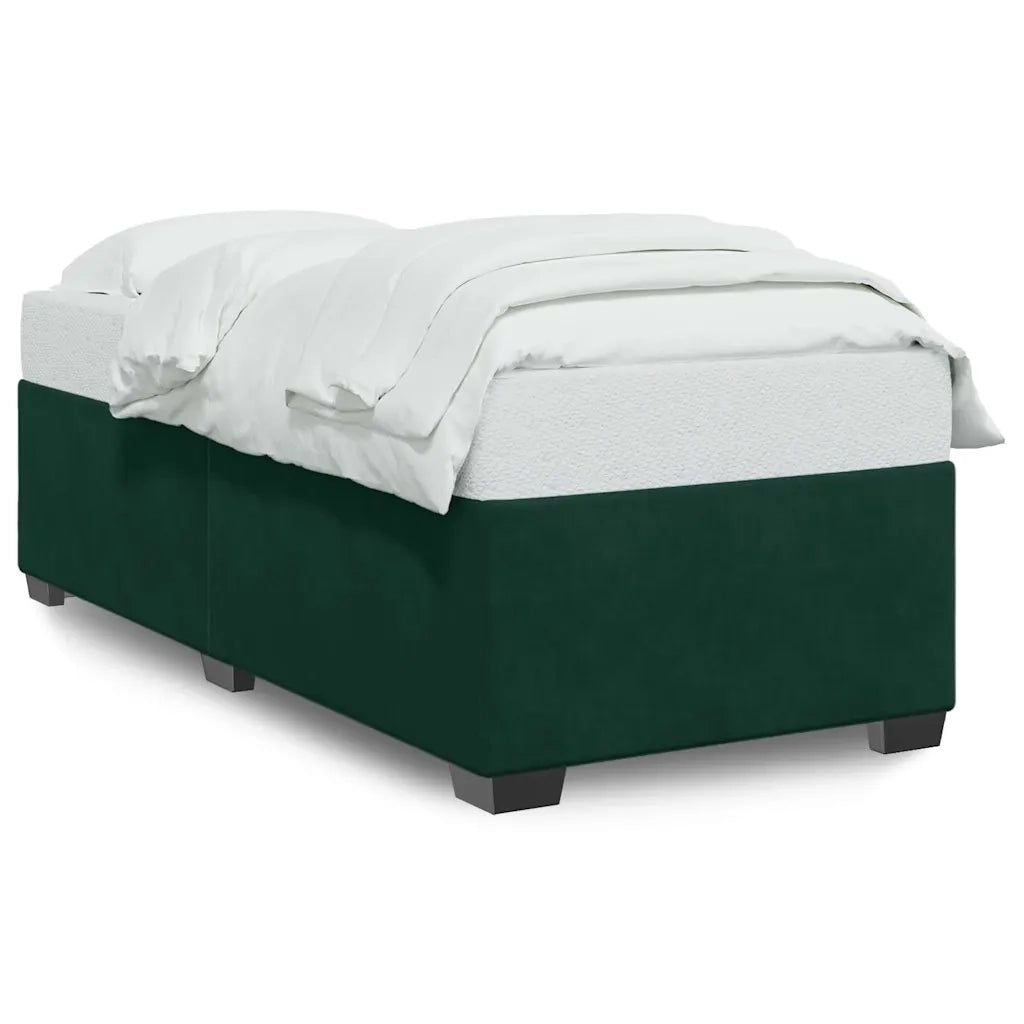 Giroletto senza Materasso Verde Scuro 80x200 cm in Velluto 3284598