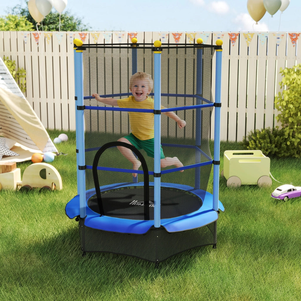 Trampolino per bambini ¨C zephmum ¨C ? 140 cm, H 190 cm, blu