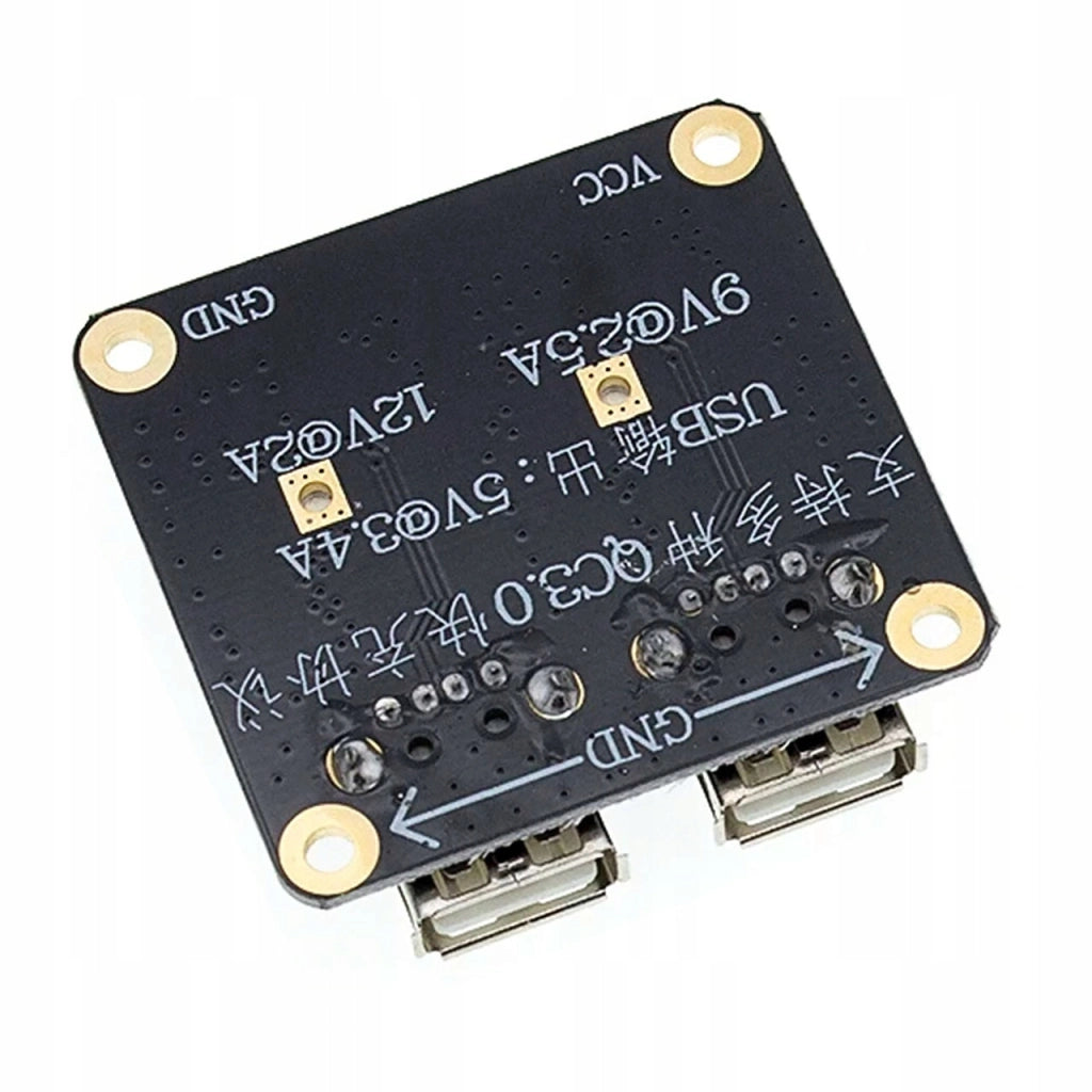 Convertitore di Tensione a 2 Canali Rosfix – Caricatore USB 2.0/3.0 Step Down | 6V-24V a 5V, 3A per Canale