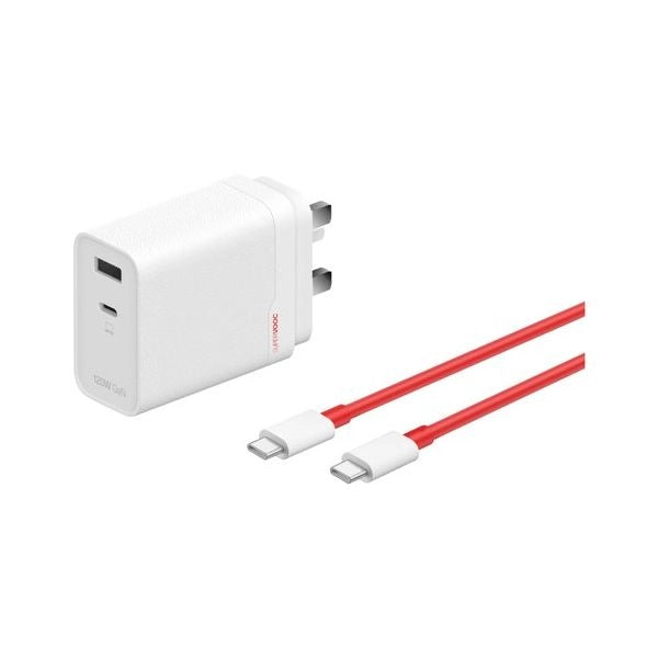 Caricabatterie oneplus 5461100631 supervooc 120w gan dual port white