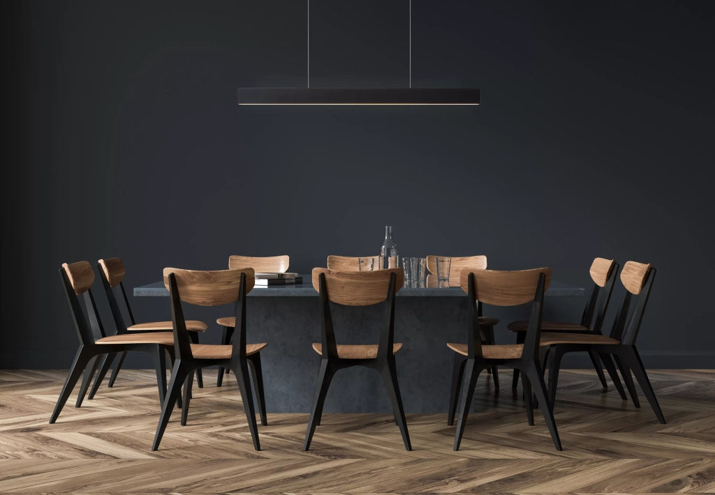 Lampada a sospensione LED moderna nera Raya 36W Lucide