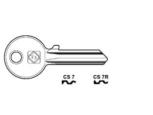 CHIAVI PER CILINDRI CISA 5 SPINE PICCOLE- - CS7R SX - 20 pezzi SILCA