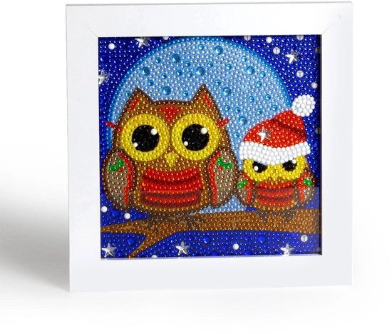 Set di dipinti per bambini con uccelli - Educativo - Dipinti per bambini - Arte - Materiale acrilico - 18 x 18 cm - Dipinto d'arte
