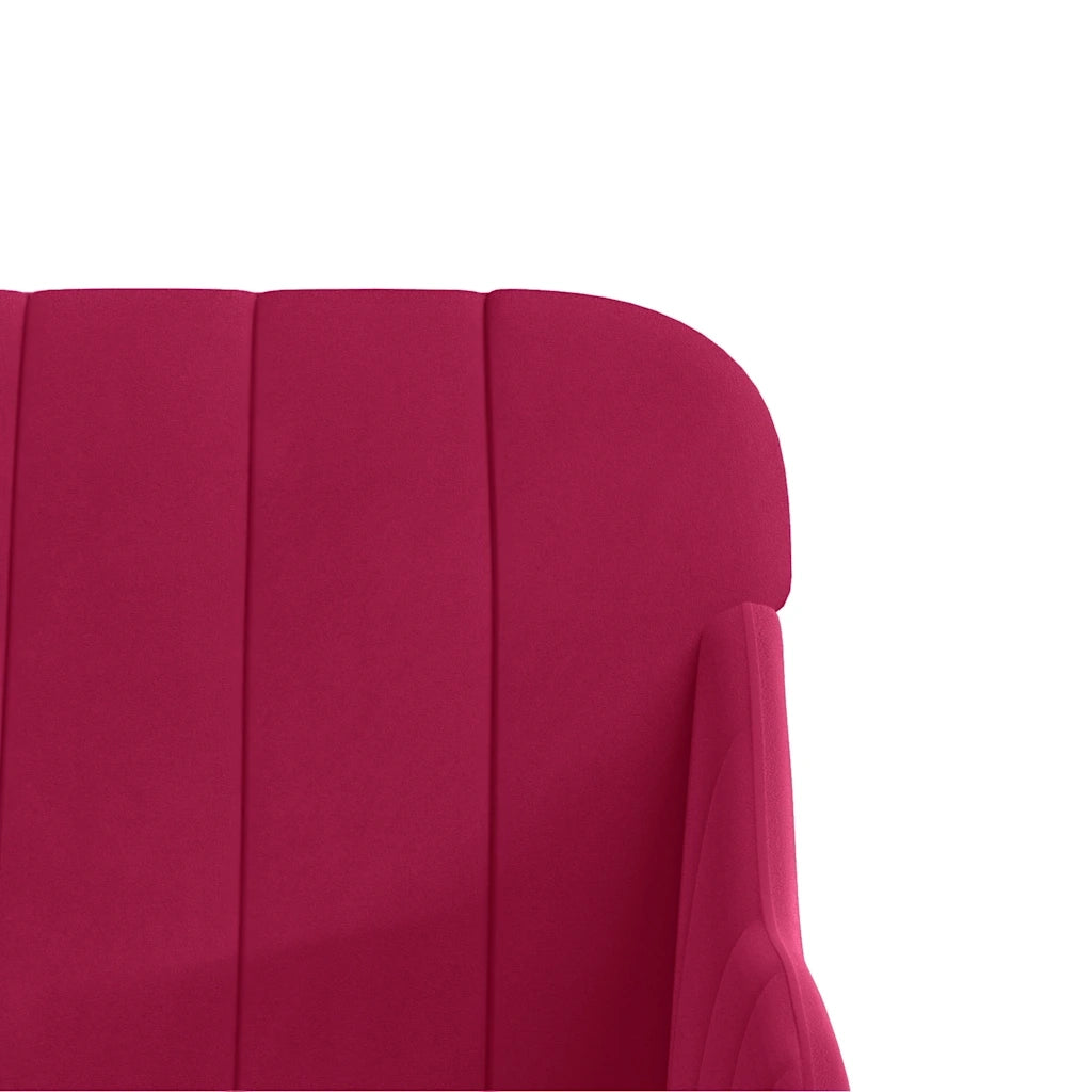 Poltrona Rosso Vino 63x76x80 cm Velluto 351458