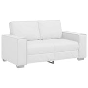 Divano a due posti Bianco 160 cm Pelle Sintetica 4105051