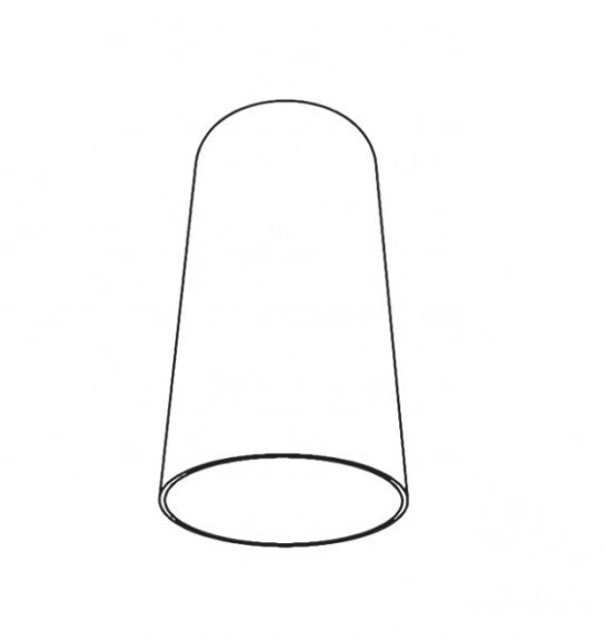 INFINITY-ACC. P Cono accessorio bianco satinato in vetro per Infinity