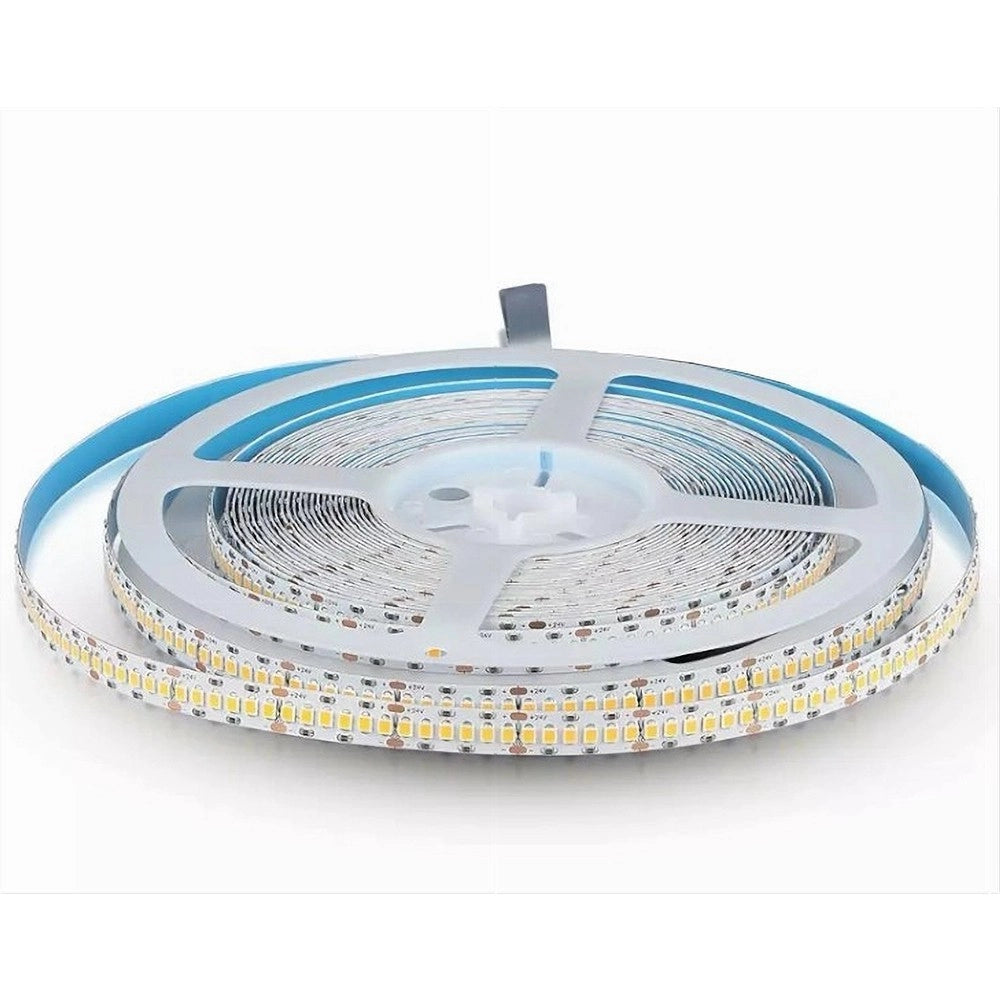 Trade Shop - Strip Striscia Led 5mt Dc 24v Smd 2835 Ip20 90w Luce 3000k 6500k 4000k Dc24v-240 -