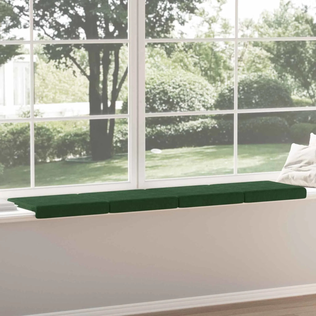 Cuscino per panchina 4 pcs corduroy Verde Scuro 42043140