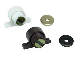 CRICCHETTI MAGNETICI REGOLABILI- - mm.29,5x19x19h. attraz. Kg.4 marrone (RMS14) - 12 pezzi VAREC