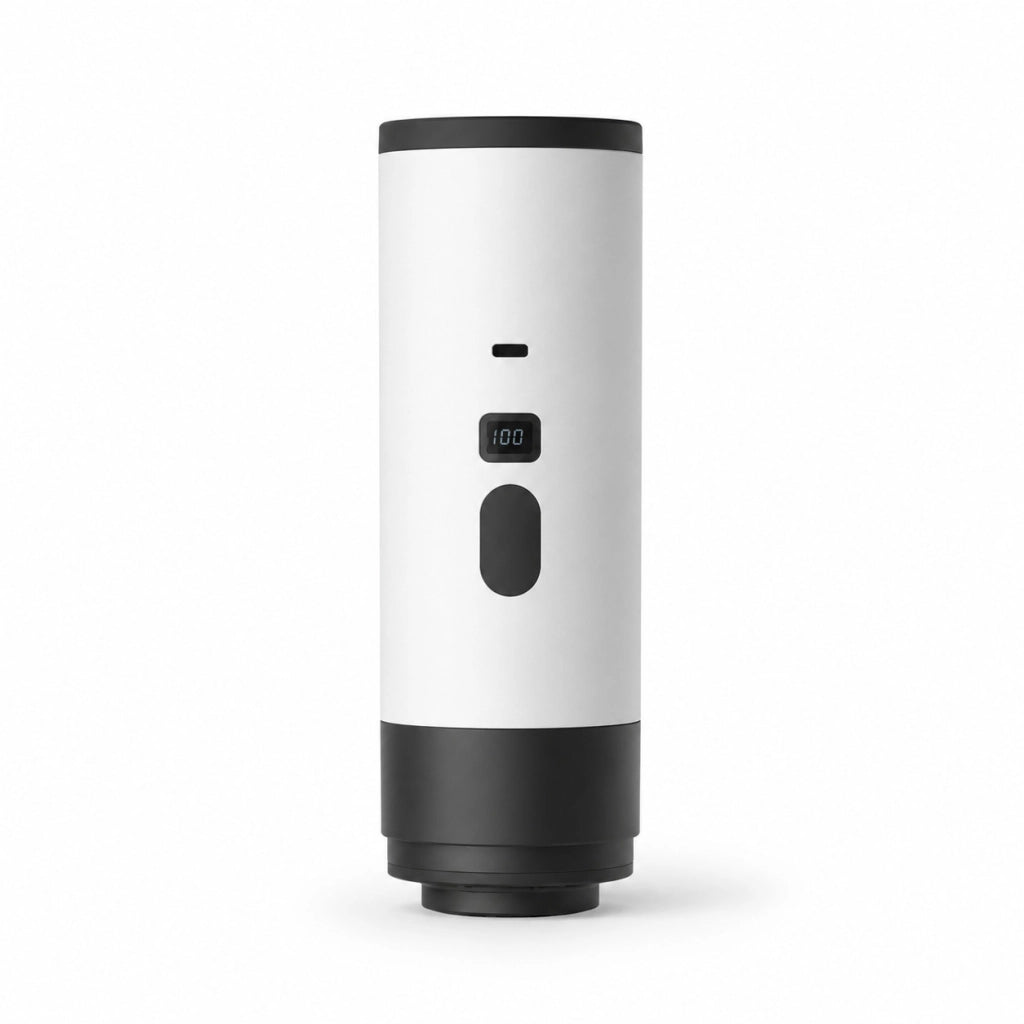 MACCHINA CAFFÈ ESPRESSO PORTATILE AUTOMATICA RICARICABILE CAPSULE E MACINATO