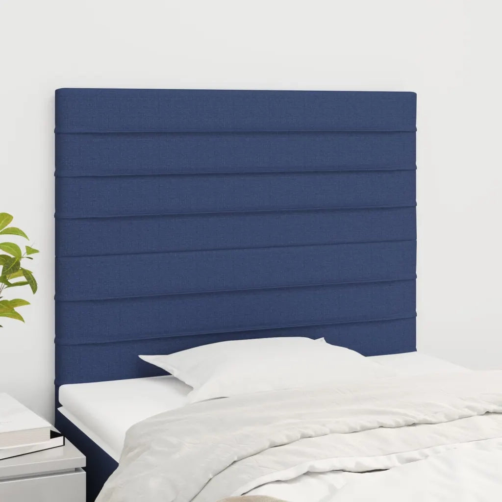 Testiera | Testata Blu 80x5x118/128 cm Tessuto