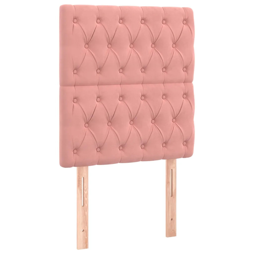 Testiera | Testata Rosa 80x7x118/128 cm Velluto