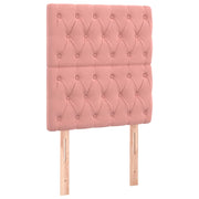 Testiera | Testata Rosa 80x7x118/128 cm Velluto