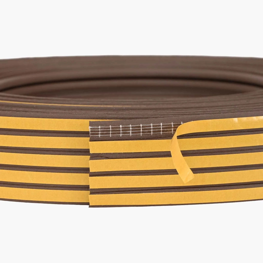 Nastro adesivo per finestre Marrone 10 x 6 mm 12 m Schiuma EPDM 42038150