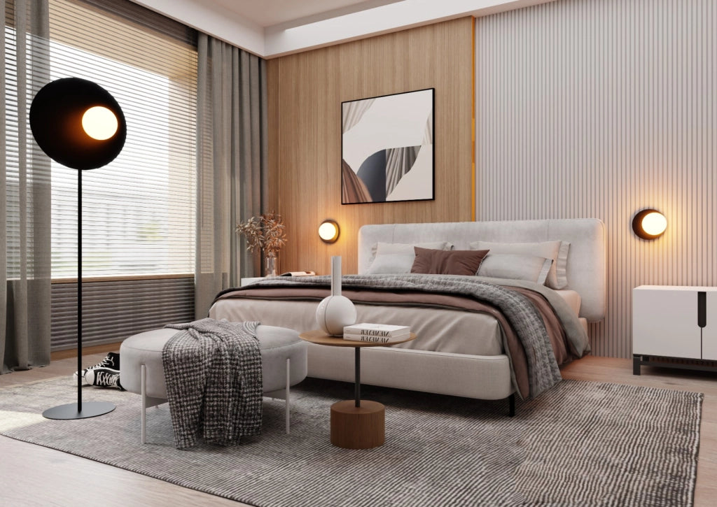 Applique da parete OSLO nero/opalino E14 1 luce Emibig