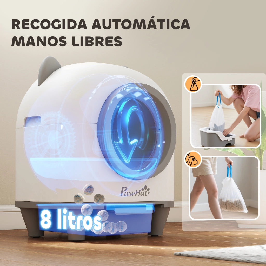 Arenero per Gatti Autolimpiante 80L ¨C zephmum ¨C Grigio