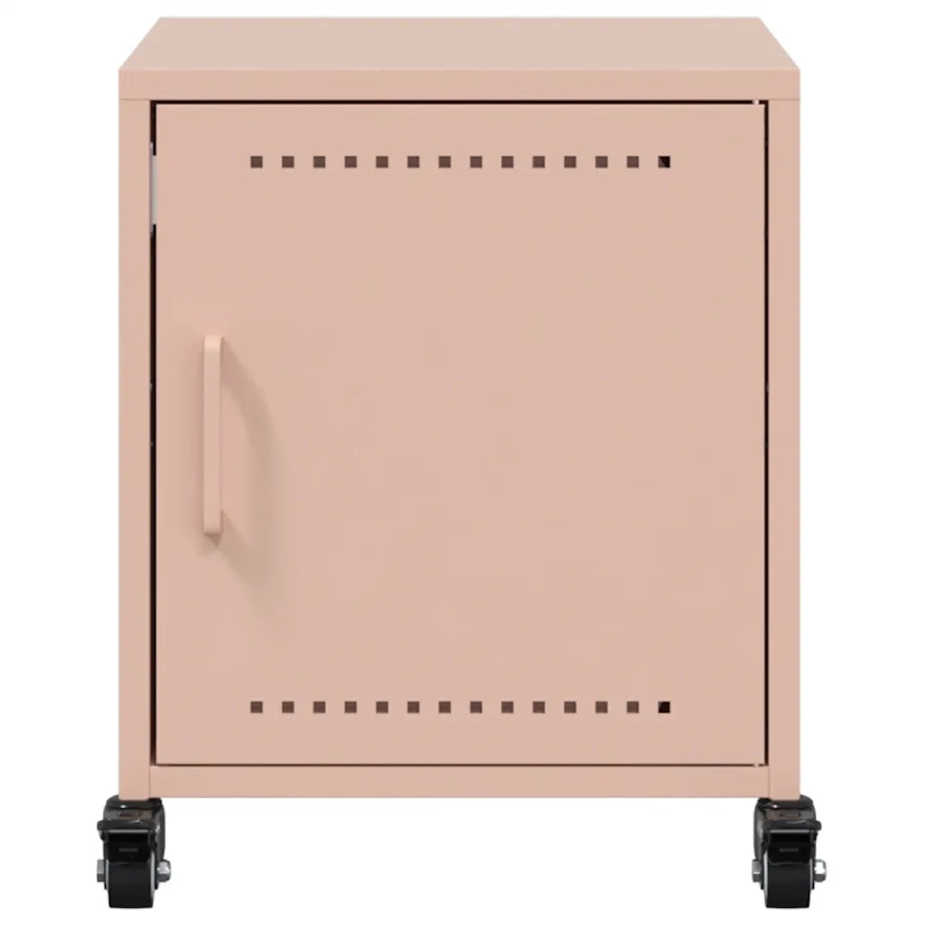 Comodini 2 pz Rosa 36x39x43,5 cm in Acciaio 846617