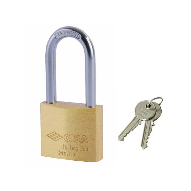 Lucchetto Ottone mm 50 Arco Lungo 21011 Cisa Ll