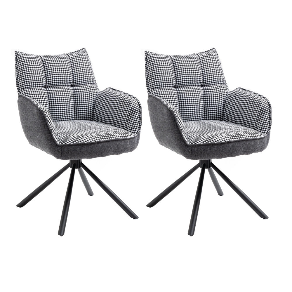 Sedia RINGO 1 (pepita + grigio scuro)