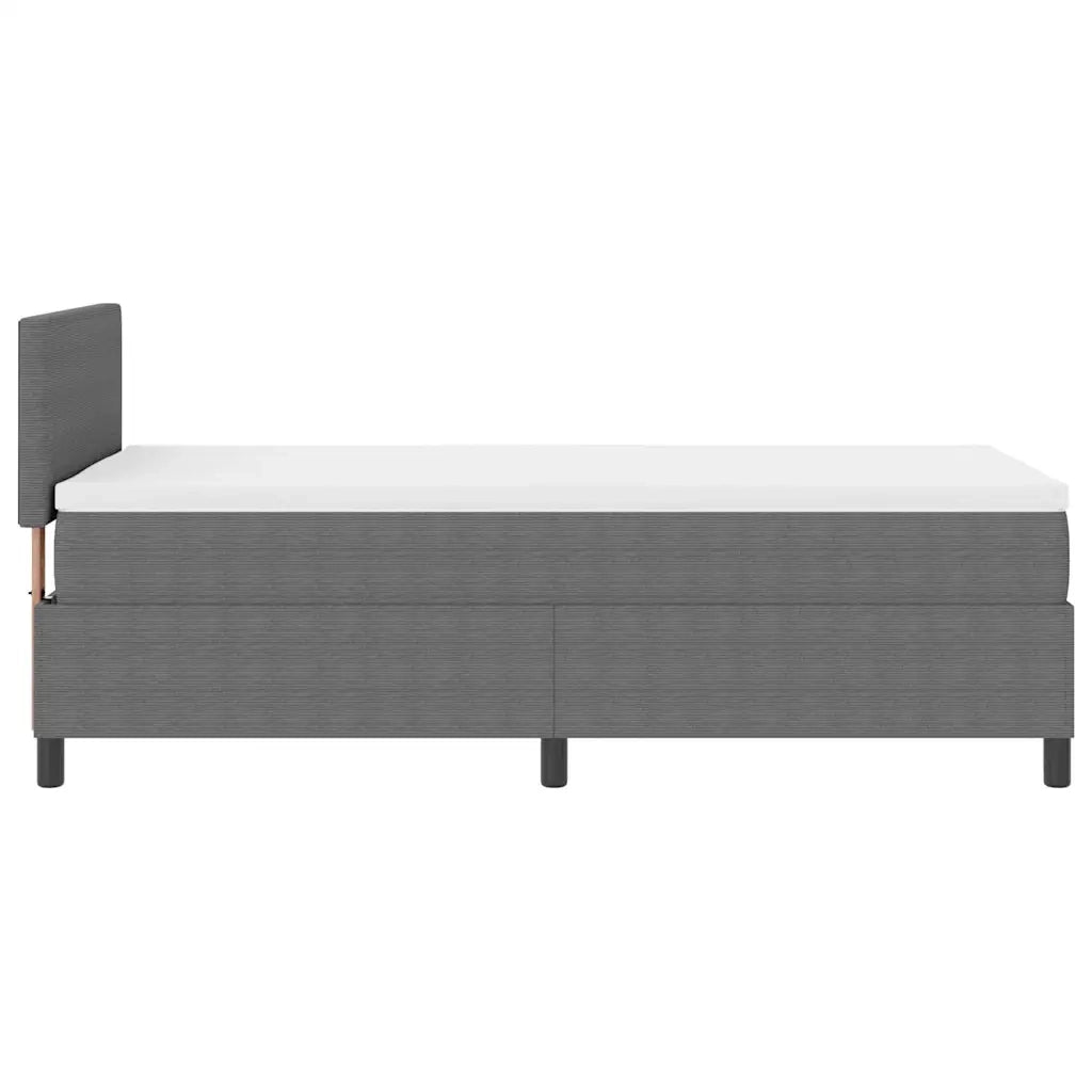 Letto a Sorgente LED Grigio chiaro e bianco 80 x 200 cm 3337575