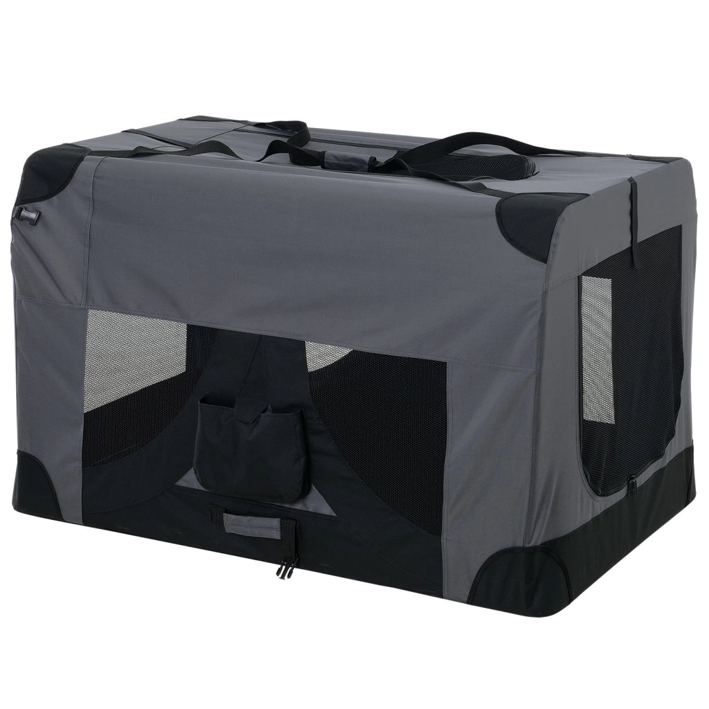 Borsa di Trasporto Pieghevole per Cani e Gatti Cuccia Large - Grigio pro.tec