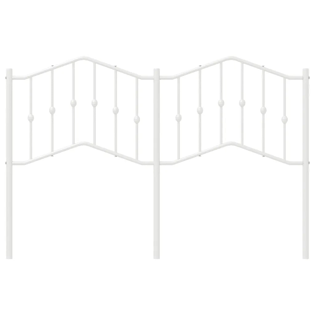 Testiera di Ricambio in Metallo Bianco 140 cm 373871