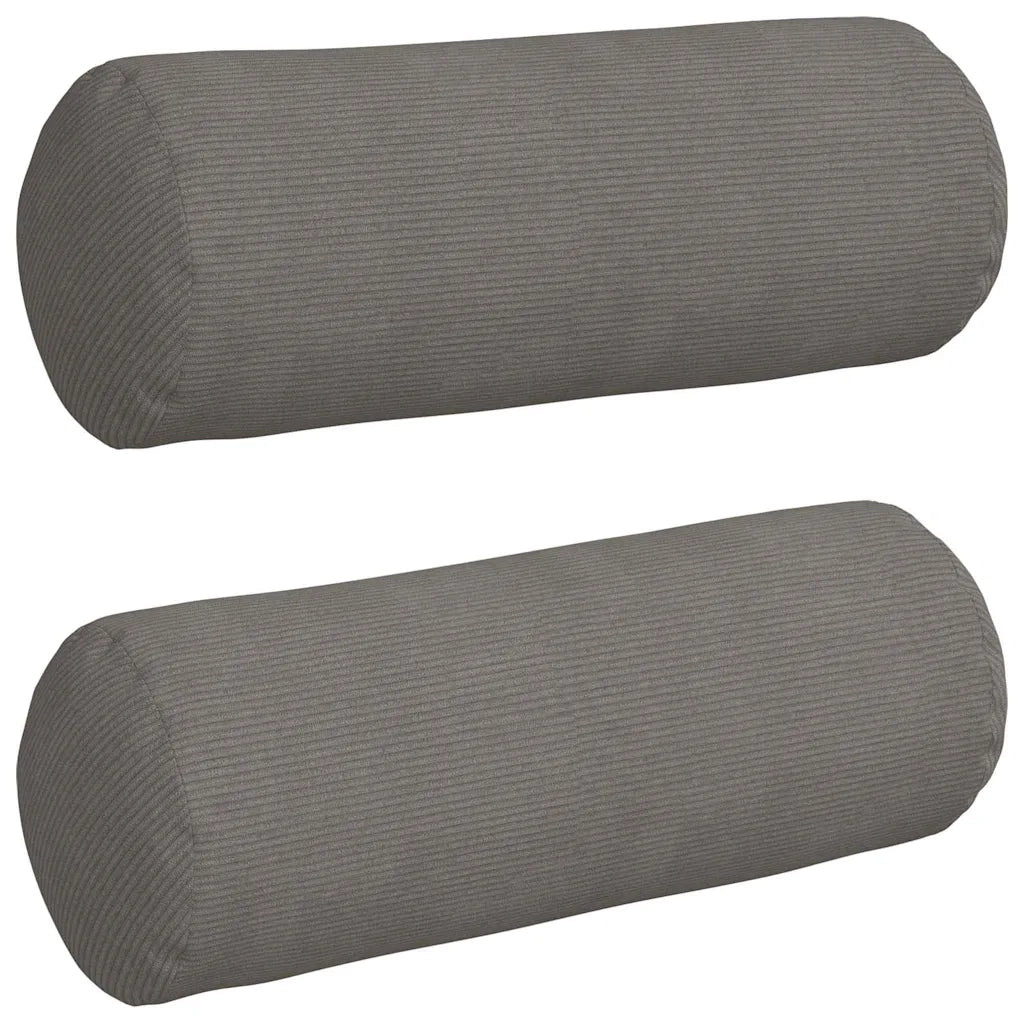 Cuscini a rullo 2 pz | Cuscini per sedie Grigio chiaro ? 25 x 70 cm