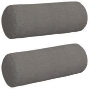 Cuscini a rullo 2 pz | Cuscini per sedie Grigio chiaro ? 25 x 70 cm