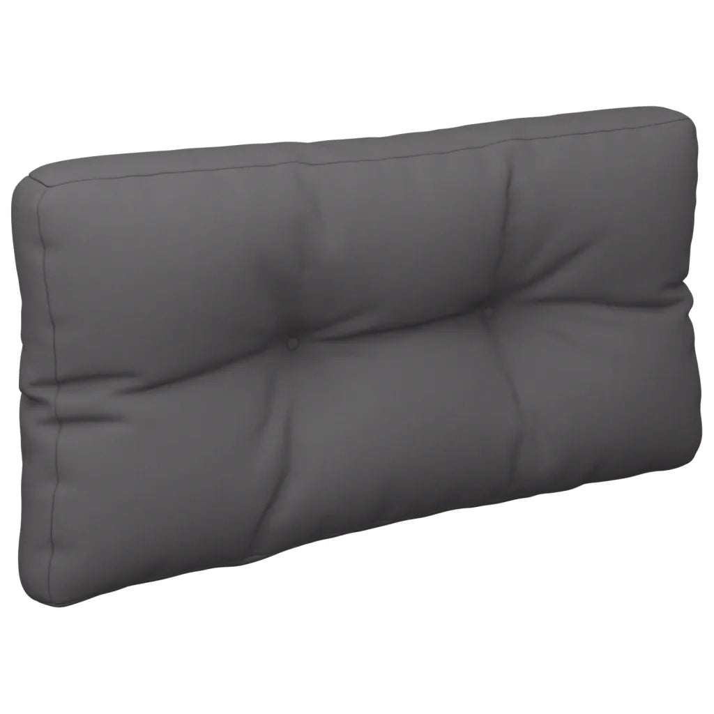 Cuscino per Pallet Antracite 80x40x12 cm in Tessuto 360601