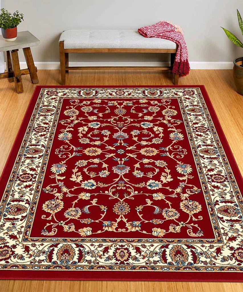 Tappeto ROYAL SHIRAZ 2079 ROSSO cm.160x230 arredo casa disegno moderno geometrico arredo casa