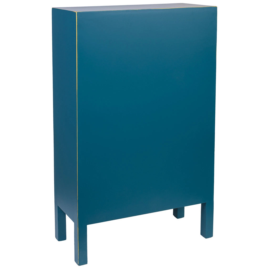 ARMADIO IN LEGNO CON 4 CASSETTI E 2 PORTA 63x26x100