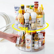 Organizzatore Cucina a Rotazione con Due Piani (23cm)