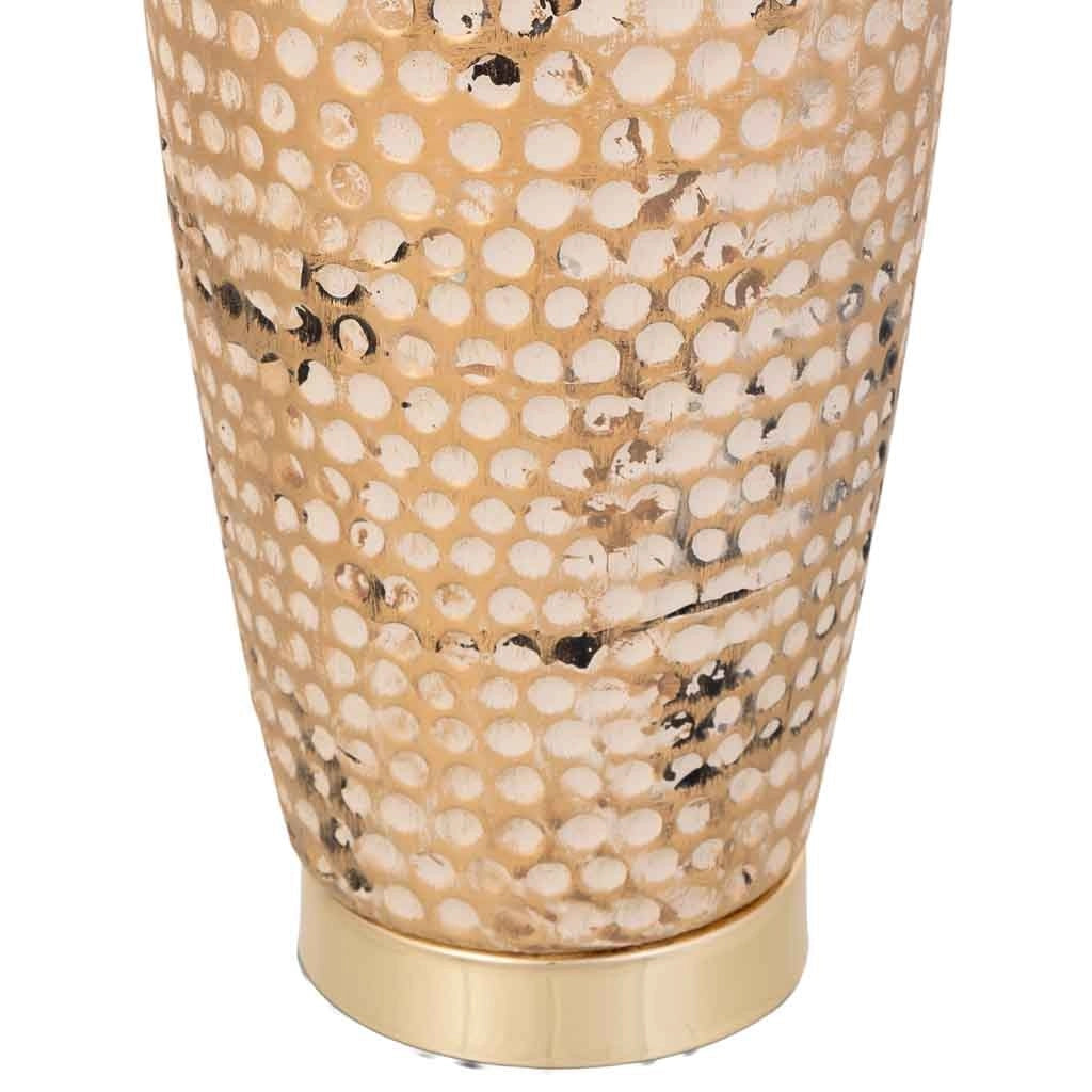 Vaso in ceramica dorata, D14x40h cm