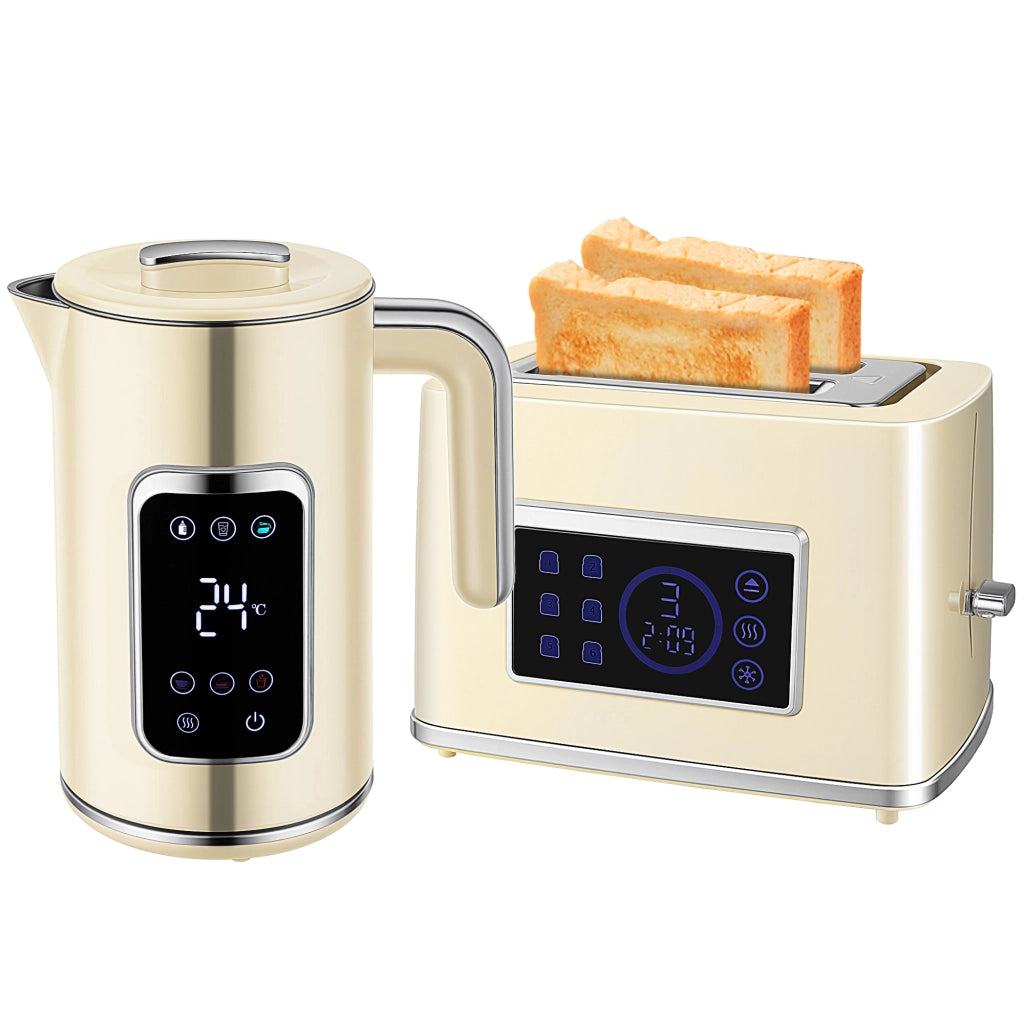 Tavolo da Pranzo con Tostapane e Bollitore ¨C Minimal ¨C Bianco