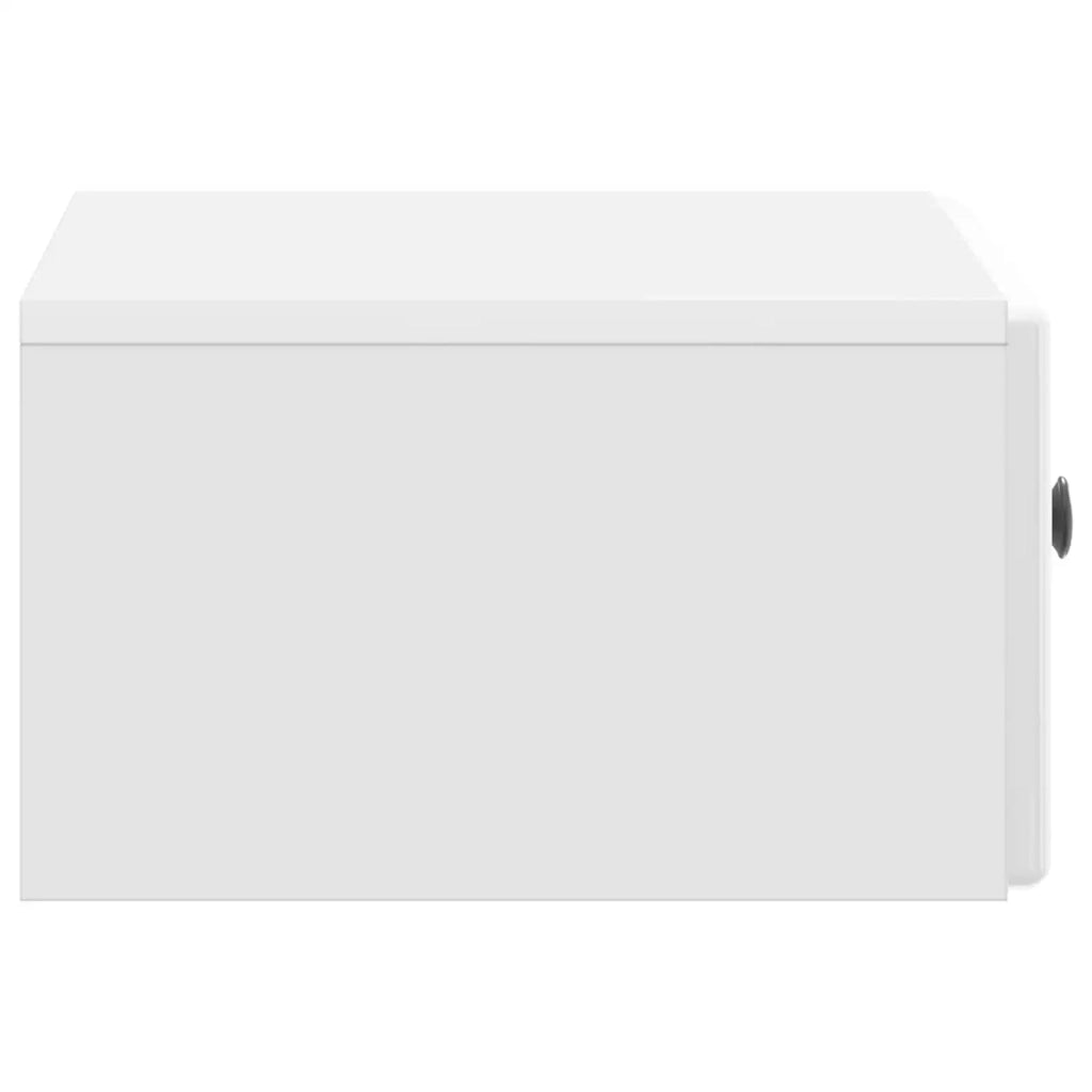 Mobiletto da notte a muro 2 pcs Bianco Lucido 49 x 34,5 x 20 cm 899134
