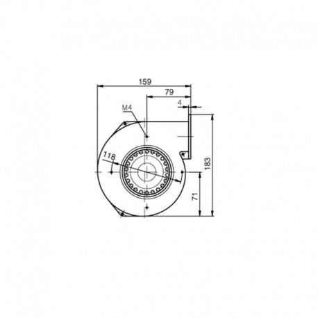 Ricambistufeapellet VENTILATORE CENTRIFUGO EBM G2E108AA0156 220V - RICH EBM