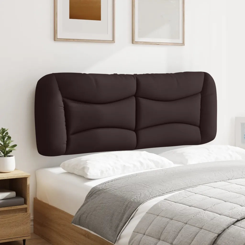 Cuscino Testiera Hvar Marrone Scuro 120 cm in Tessuto 374564