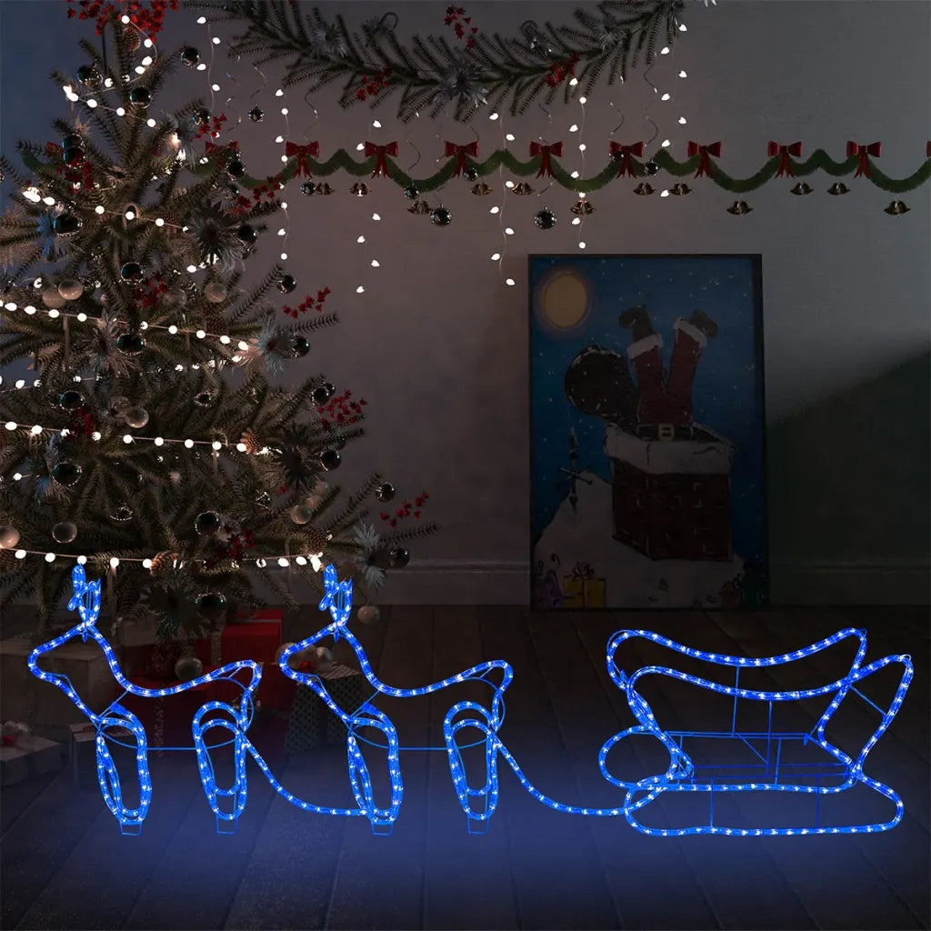 Renne e Slitta Decorazione Natalizia per Esterni 576 LED CFW4449932
