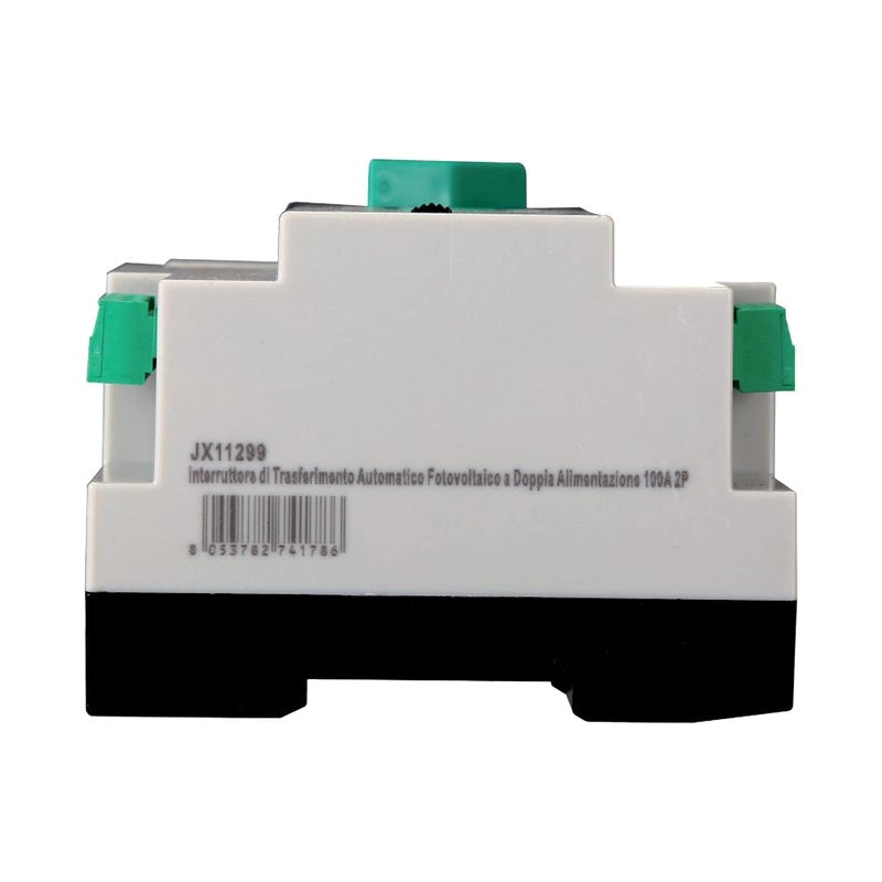 ATS Commutatore di Trasferimento Automatico Fotovoltaico 2P 4M Doppio Alimentazione 100A AC 230V IP20 IEC60947-6-1