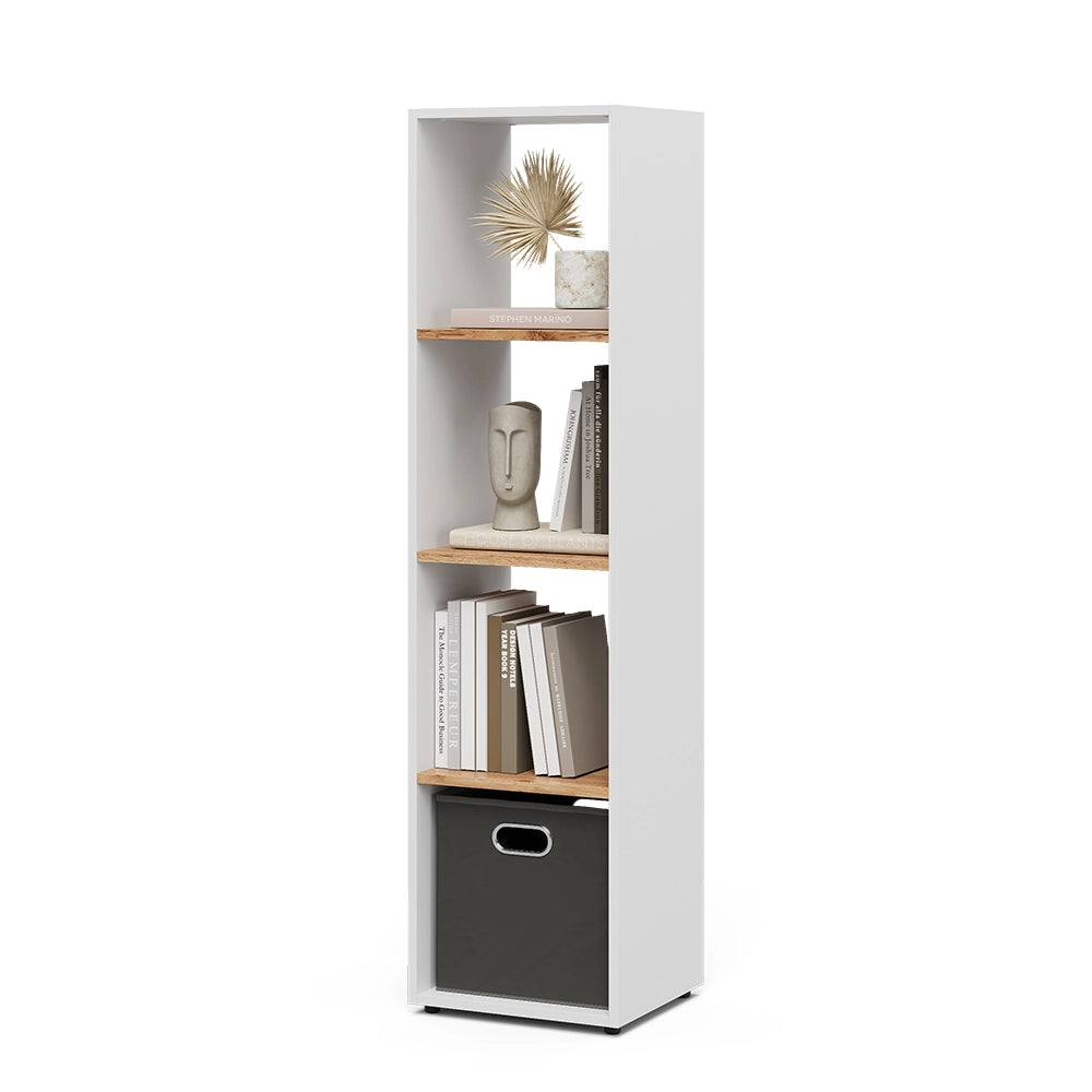 Vicco Scaffale Rovere bianco/dorato 36.8 x 144.9 cm