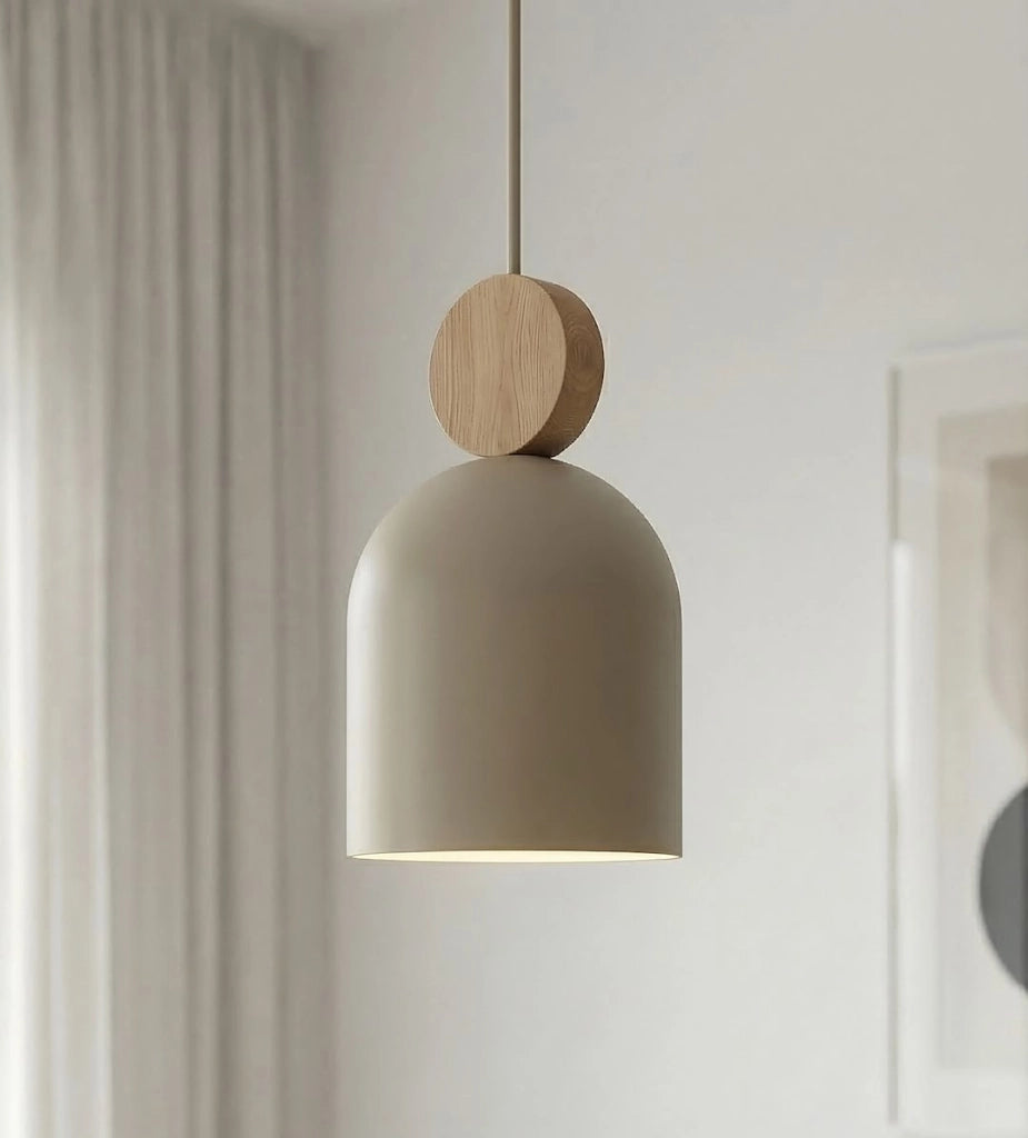 Lampada sospesa MESI japandi beige 3xGU10 Emibig